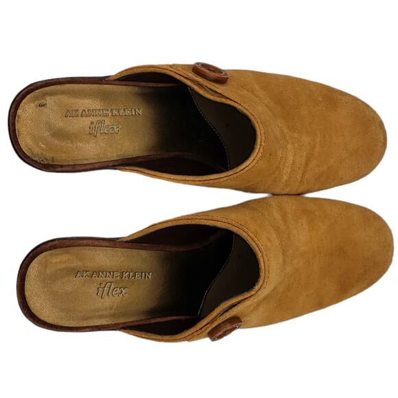 2/20 SALE  AK iflex Clogs mules Shoes Brown leather - Picture 5 of 8